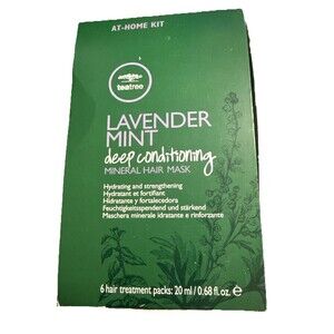 New Tea Tree Lavender Mint Deep Conditioning Mineral Hair Mask, Hydrates 6 Pack